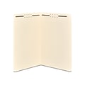 Quill Brand® Heavy-Duty Reinforced Straight Cut 2-Fastener File Folders, Legal, Manila, 50/Box (7375