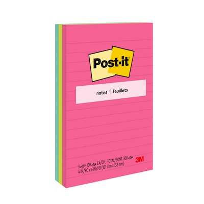 Post-it Notes, 1 3/8 x 1 7/8, Poptimistic Collection, 50 Sheet/Pad, 8  Pads/Pack (653-8AF)
