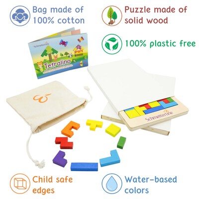 Extasticks Tetralino Double Premium Wooden Puzzle (EXAE3302)