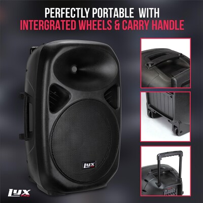 LyxPro 15 Inch Rechargeable Battery PA Speaker (LYXSPA15BAT)