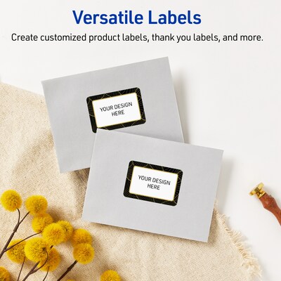 Avery Laser/Inkjet Rectangle Multipurpose Labels, 2" x 3", White, 80/Pack (S00ETH)