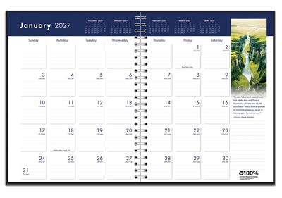2027 House of Doolittle Earthscapes 8.5 x 11 Monthly Desk Calendar (26402-27)