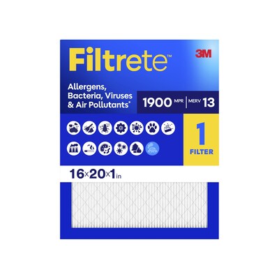 Filtrete High Performance 16 x 20 x 1 Pleated Air Filter, MERV 13 (7100222951)