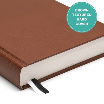 2027 Excello Brands 7.3" x 8.5" Daily Standard Planner, Paperboard Cover, Brown (CD68-CY27-BN)
