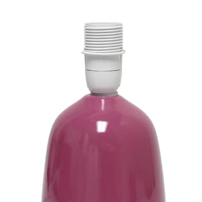 Simple Designs Table Lamp, Mauve (LT1134-MVE)