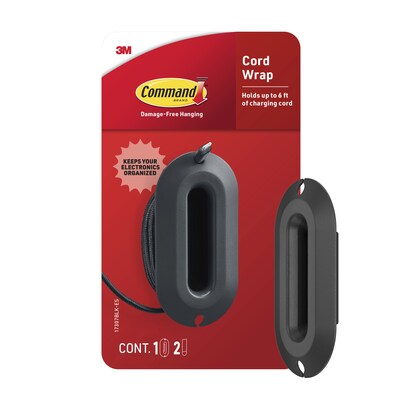 Command Cable Wrap, Black (17307BLK-ES)