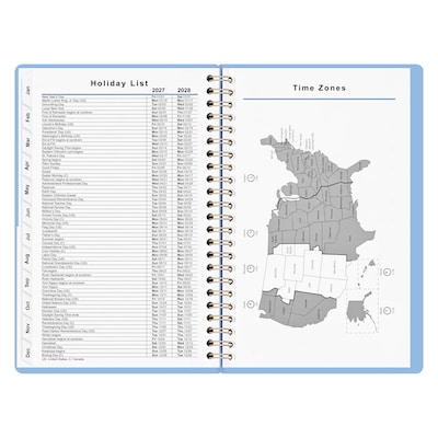 2027 Staples 5" x 8" Weekly & Monthly Planner, Eternal Blue (ST63612-27)