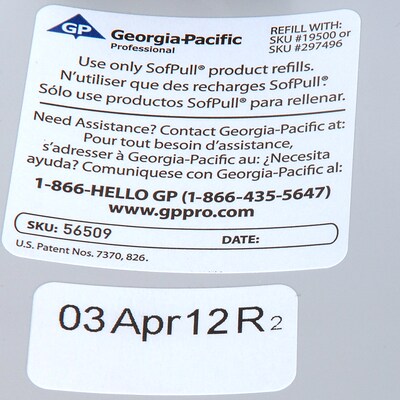 SofPull® Twin High-Capacity Centerpull Bathroom Tissue Dispenser by GP PRO, Smoke (56509)