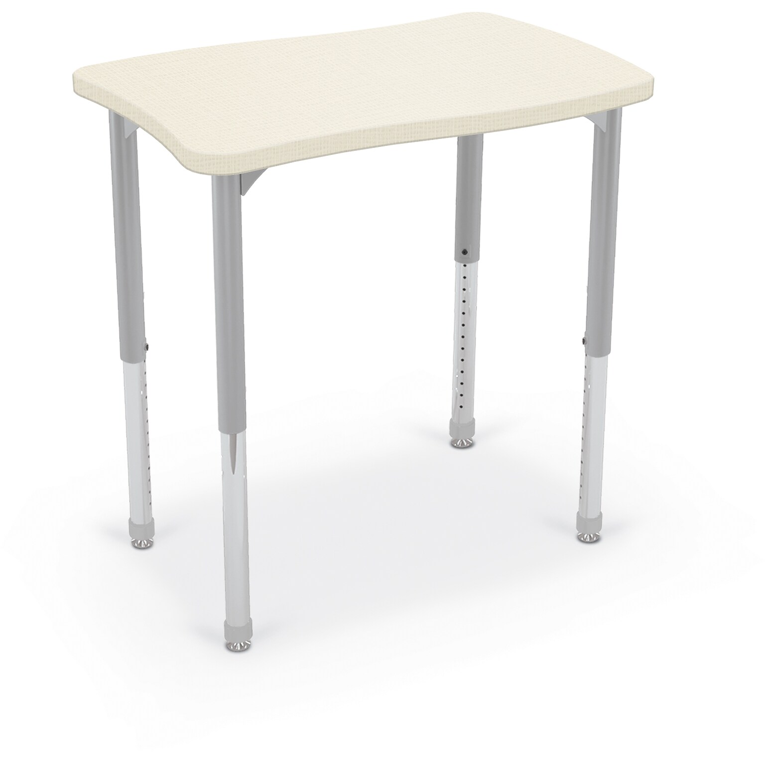 MooreCo Hierarchy Creator Desk, 32W x 22D, Neutral Weft/Platinum Base (703673562973)