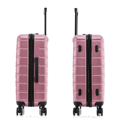 InUSA Trend 2-Piece Hardside Spinner Luggage Set, TSA Checkpoint Friendly, Rose Gold (IUTRE0SM-ROS)