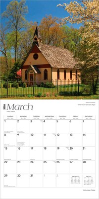 2026 BrownTrout Volunteer State Tennessee Places 12" x 12" Monthly Wall Calendar (9798330706174)