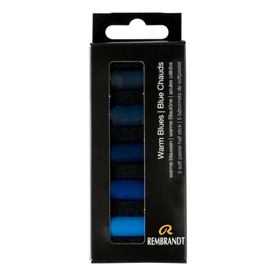 Rembrandt Soft Pastels Micro Sets, Warm Blues, 5/Set, 3 Sets/Bundle (RBX31820524-3)