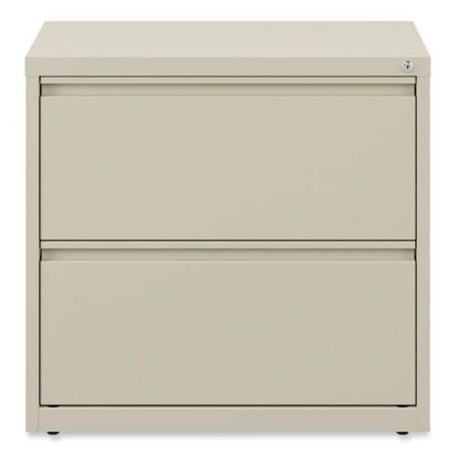 Alera® 2-Drawer Lateral File Cabinet; Putty, Letter/Legal (ALELA523029PY)