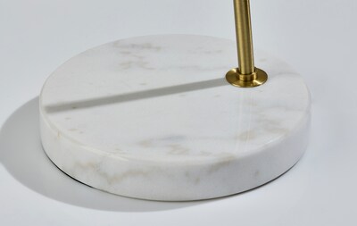 Adesso Chrystie 83.5"H Antique Brass Floor Lamp with Drum Shade (4053-21)