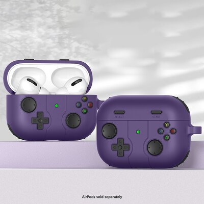 SaharaCase Inspire Series Silicone Case with Premium Clip for Airpods Pro 3, Shock Absorbing, Purple Orchid (HP00227)