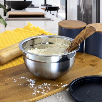 MegaChef Mixing Bowl Set, Stainless Steel, 5-Piece (937111722M)
