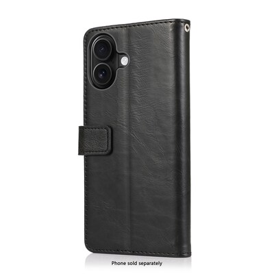 SaharaCase Indy Wallet Case for iPhone Air, Shock Absorbing, Scorpion Black (CP00938)