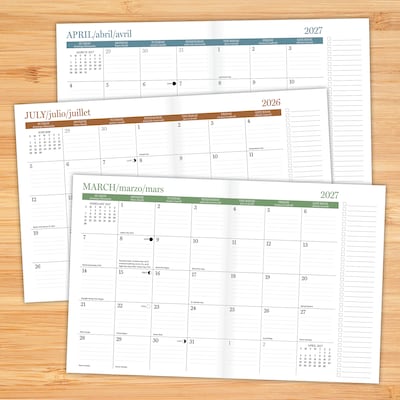 2026-2027 Willow Creek 7.5" x 9.5" Academic Weekly & Monthly Planner, Bookshop of Dreams (65471)