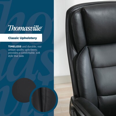 Thomasville Lansing Ergonomic Polyurethane Big & Tall Chair, 400 lb. Capacity, Black (52398-BLK)