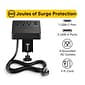 NXT Technologies™ 3-Outlet 3-USB Port Surge Protector, 5' Cord, Black (NX61430)