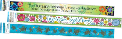 Barker Creek Double-Sided Border Set, 35" x 3", Summer Fun, 3 designs, 36/Set (4043)