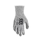 MCR Safety Cut Pro Hypermax Fiber/Polyurethane Work Gloves, Small, A3 Cut Level, Salt-and-Pepper/Gray, Dozen (92752S)