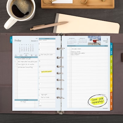 2027 AT-A-GLANCE Zenscapes 5.5 x 8.5 Daily & Monthly Planner Refill Pages (281-225-27)