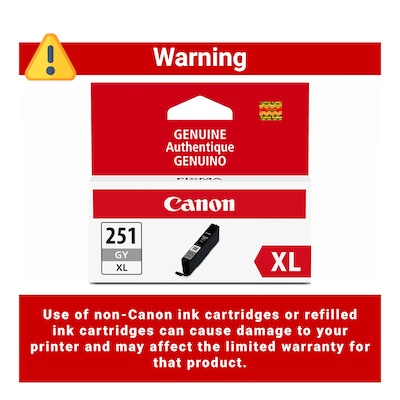 Canon 251XL Gray High Yield Ink Cartridge  (6452B001)