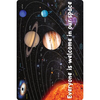 Ashley Smart Poly Computer Mouse Pad, 8" x 10", Everyone is Welcome in our Space, 10/Pack (ASH97106)