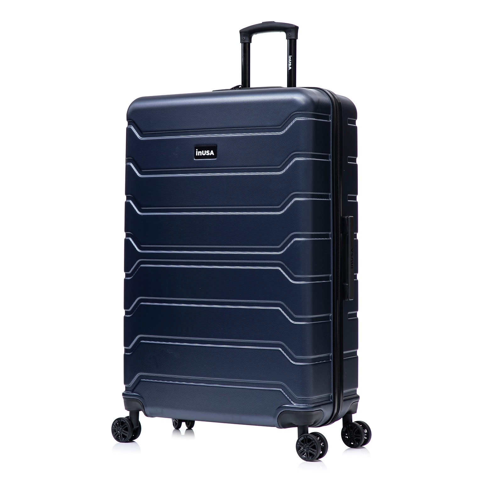 InUSA Trend 34.05 Hardside Suitcase, 4-Wheeled Spinner, TSA Checkpoint Friendly, Blue (IUTRE00XL-BLU)