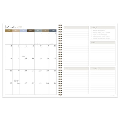 2025-2026 TF Publishing Fleur de Lis 9 x 11 Academic Year Weekly & Monthly Planner, Paperboard Cov