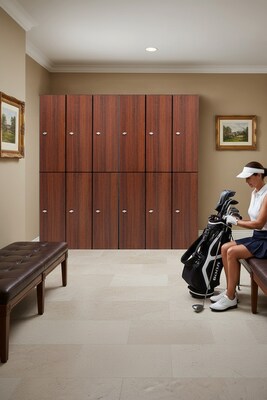 Alpine Industries 72 2-Tier 1-Column Storage Locker, Walnut (701-W-1-MK)