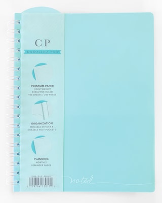 Carolina Pad Noted Premium 1-Subject Professional Notebooks, 7.38" x 9.5", College Ruled, 100 Sheets, Assorted Colors (13008)
