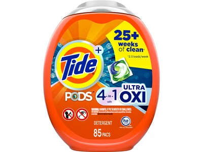 Tide PODS Ultra Oxi HE Laundry Detergent Capsules, 85/Pack (03621)