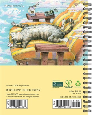 2027 Willow Creek Cats by Gary Patterson 6.5 x 8.5 Weekly & Monthly Desk Calendar (64368)