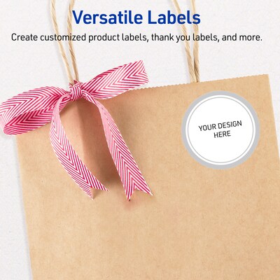 Avery Laser/Inkjet Circle Multipurpose Labels, 2" Dia., White, 120/Pack (S00-F39)