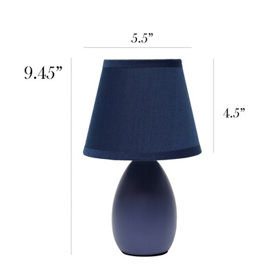 Simple Designs 9.45" LED Table Lamp, Blue (LT2009-BLU-LB)