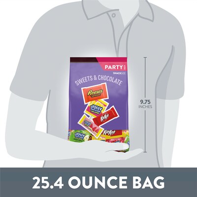 Hershey's Sweets & Chocolate Candy Variety Party Pack, Assorted Flavors, 25.4 oz. (HEC93942)