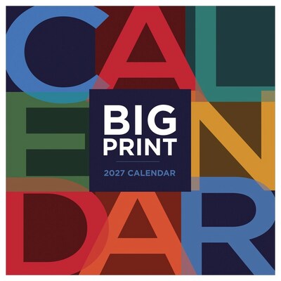 2027 TF Publishing Big Print 12 x 12 Monthly Wall Calendar, Multicolored (27-1104)