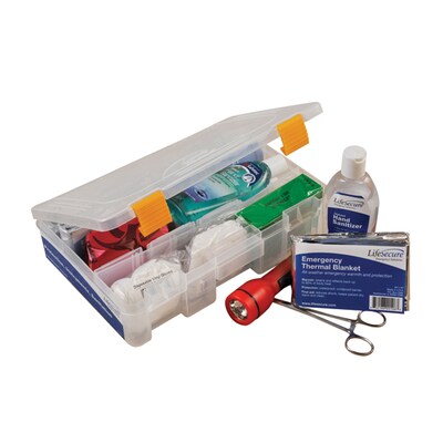 MobileAid Trauma BLS (Basic Life Suppport) EASY-ROLL Modular First Aid Station with Oxygen Tank Holder & AED Strap (31580)