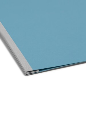 Smead Premium Pressboard 2-Prong Report Cover, Letter Size, Blue (81052)