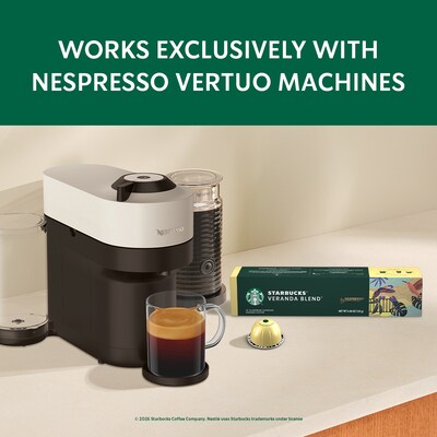 Nespresso Starbucks Variety Pack Coffee Nespresso Vertuo Capsules, 30/Pack (163926)