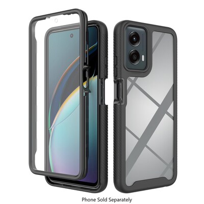 SaharaCase Raider Series GRIP Rugged Case for Motorola G 5G (2024), Shock Absorbing, Black (CP00566)