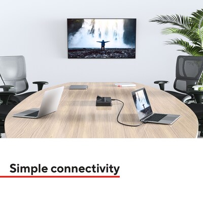 Staples TECH 12 ft. HDMI to HDMI Audio/Video Cable, Male to Male, Black (ST62465)
