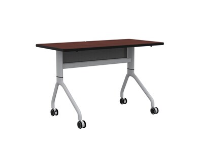 Safco Rumba Training Room Table, 24 x 48, Biltmore Cherry (RBA4824FLSLBMCH)