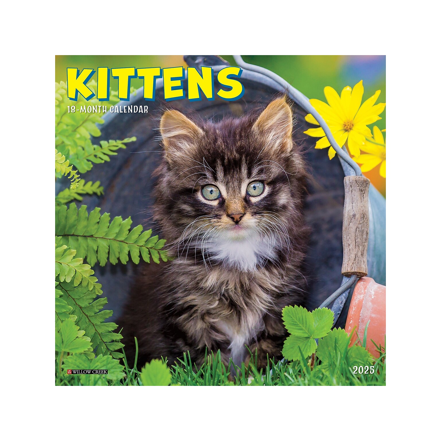 2025 Willow Creek Kittens 7 x 7 Monthly Wall Calendar (45848)