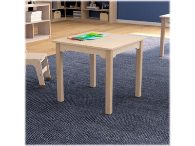 Flash Furniture Bright Beginnings Hercules Square Table, 23.5" x 23.5", Beech (MK-ME088009-GG)