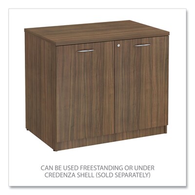 Alera Valencia Series Storage Cabinet, 34.3" x 22.78" x 29.5", Modern Walnut (ALEVA613622WA)