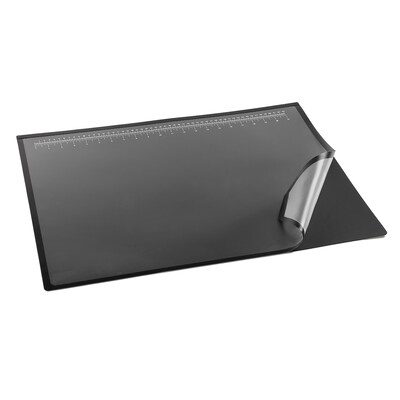 Artistic Logo Pad Anti-Slip Rubber Desk Pad, 24" x 19", Black (41100)