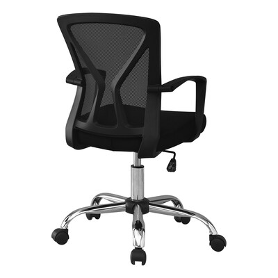 Monarch Specialties Inc. Ergonomic Mesh Swivel Computer and Desk Chair, Black (I 7460)